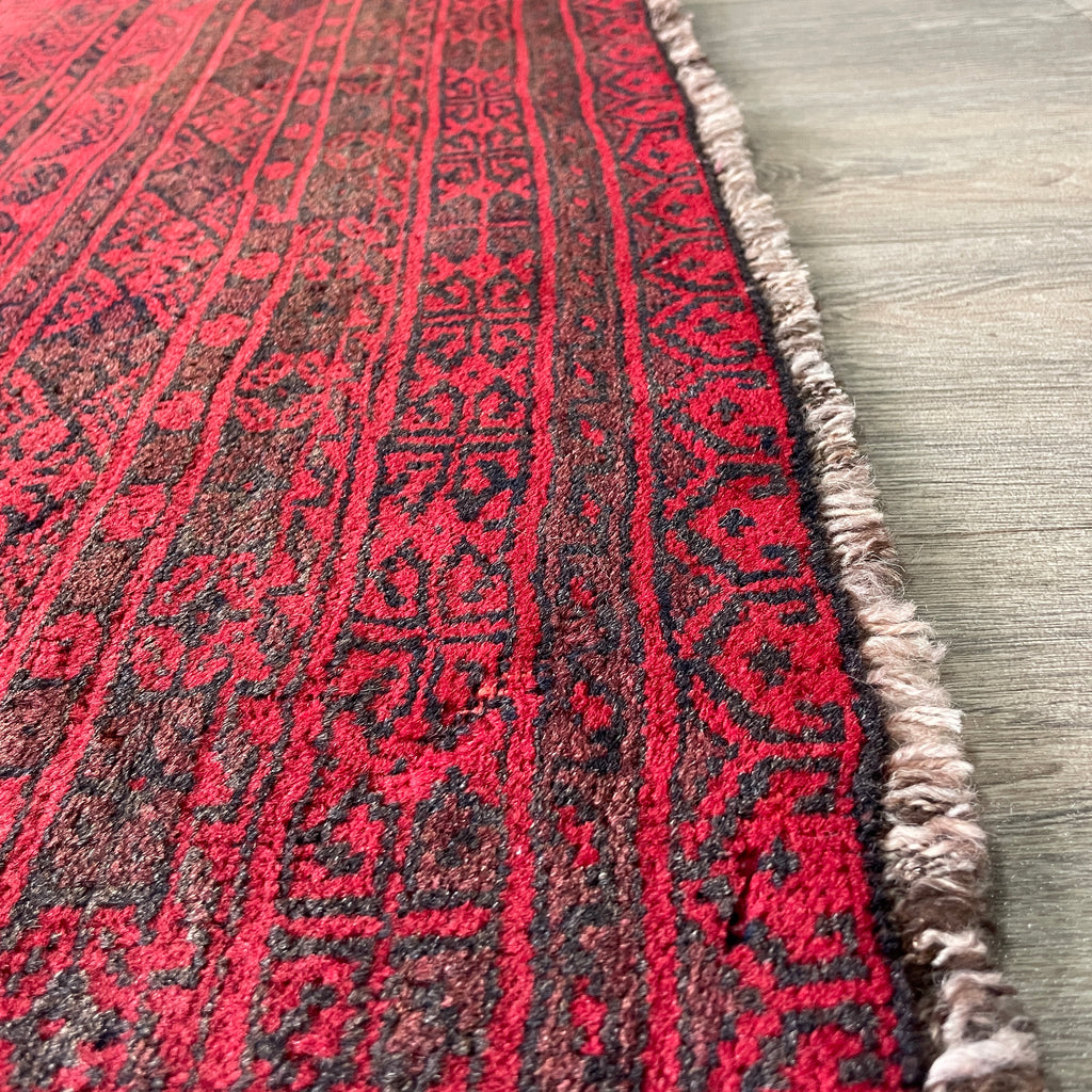 Vintage Afghan Aqcha Rug c. 1970