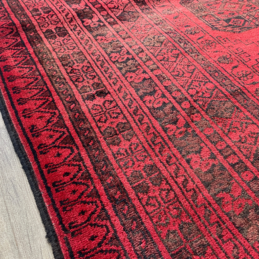 Vintage Afghan Aqcha Rug c. 1970