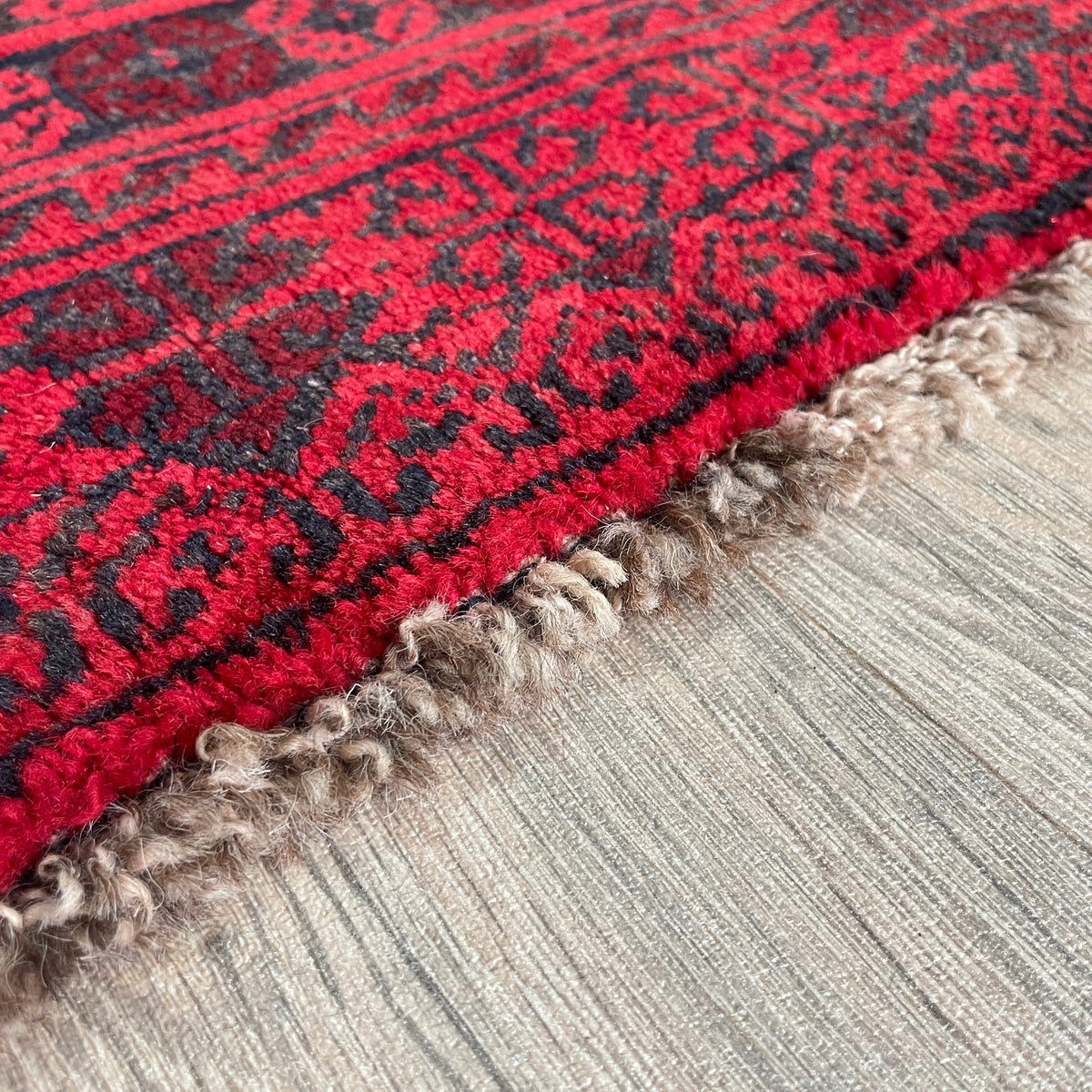 Vintage Afghan Aqcha Rug c. 1970