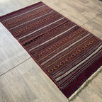 182 x 97 cm | Afghan Jajim Kilim Rug - Khorasan Rugs