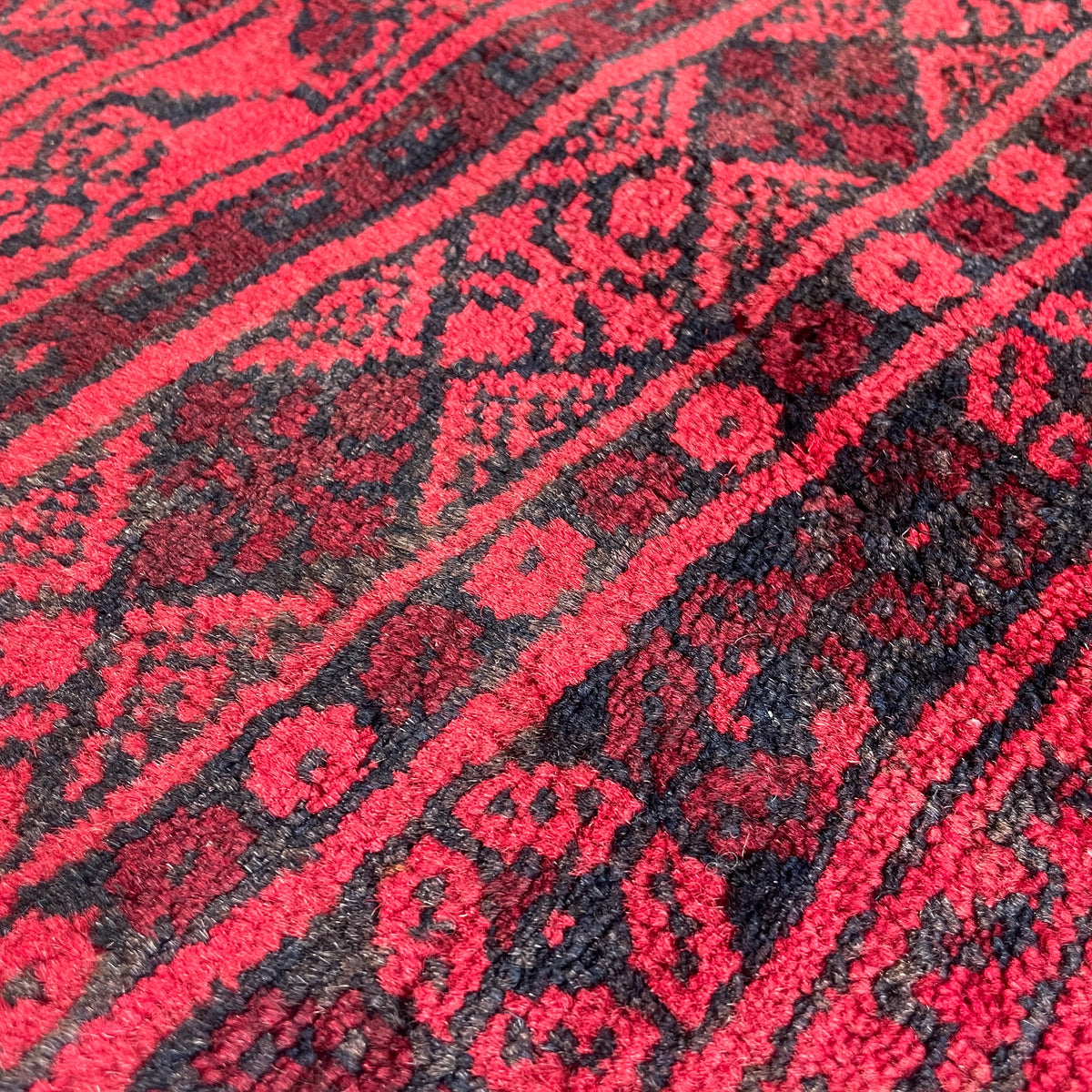 Vintage Afghan Aqcha Rug c. 1970