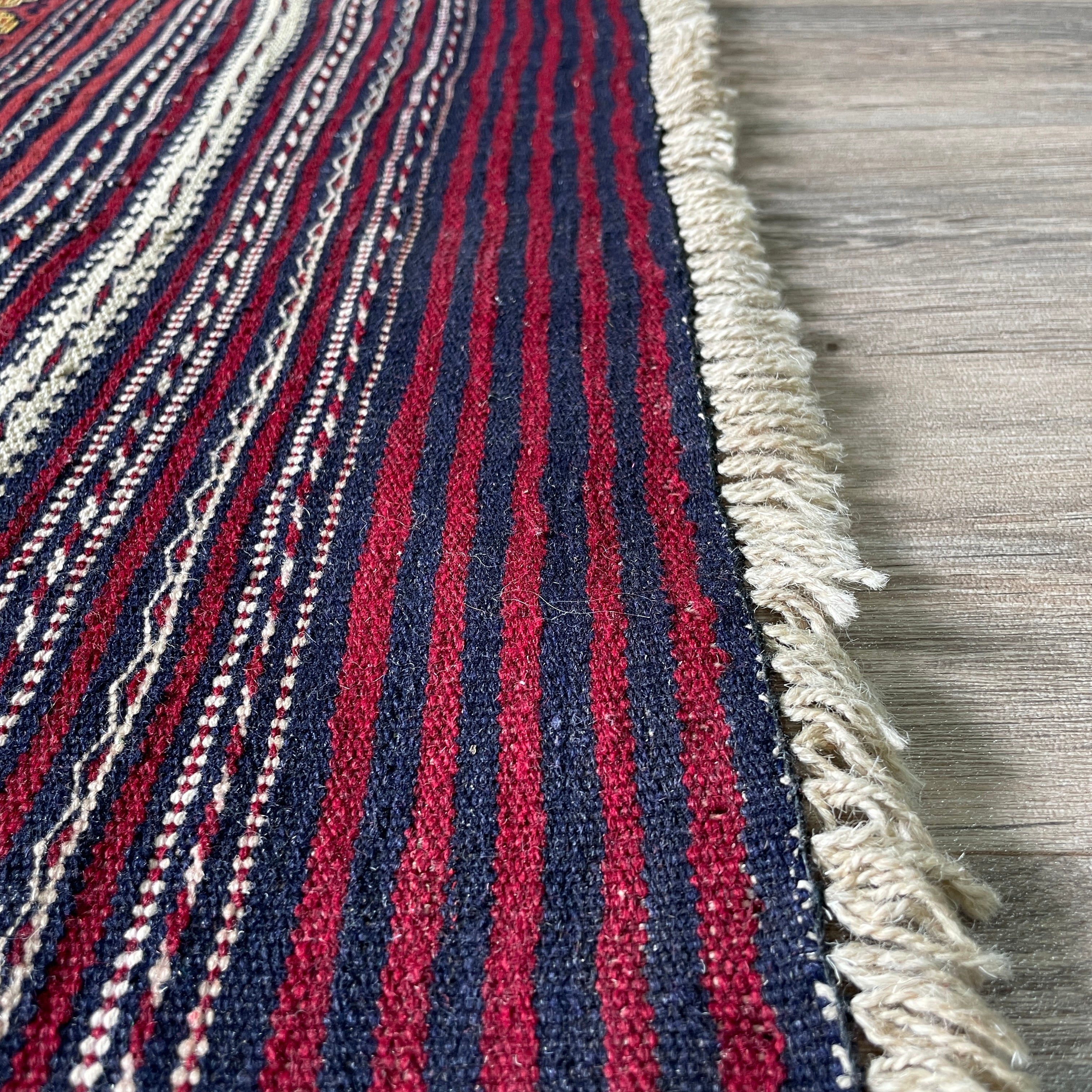 182 x 97 cm | Afghan Jajim Kilim Rug - Khorasan Rugs