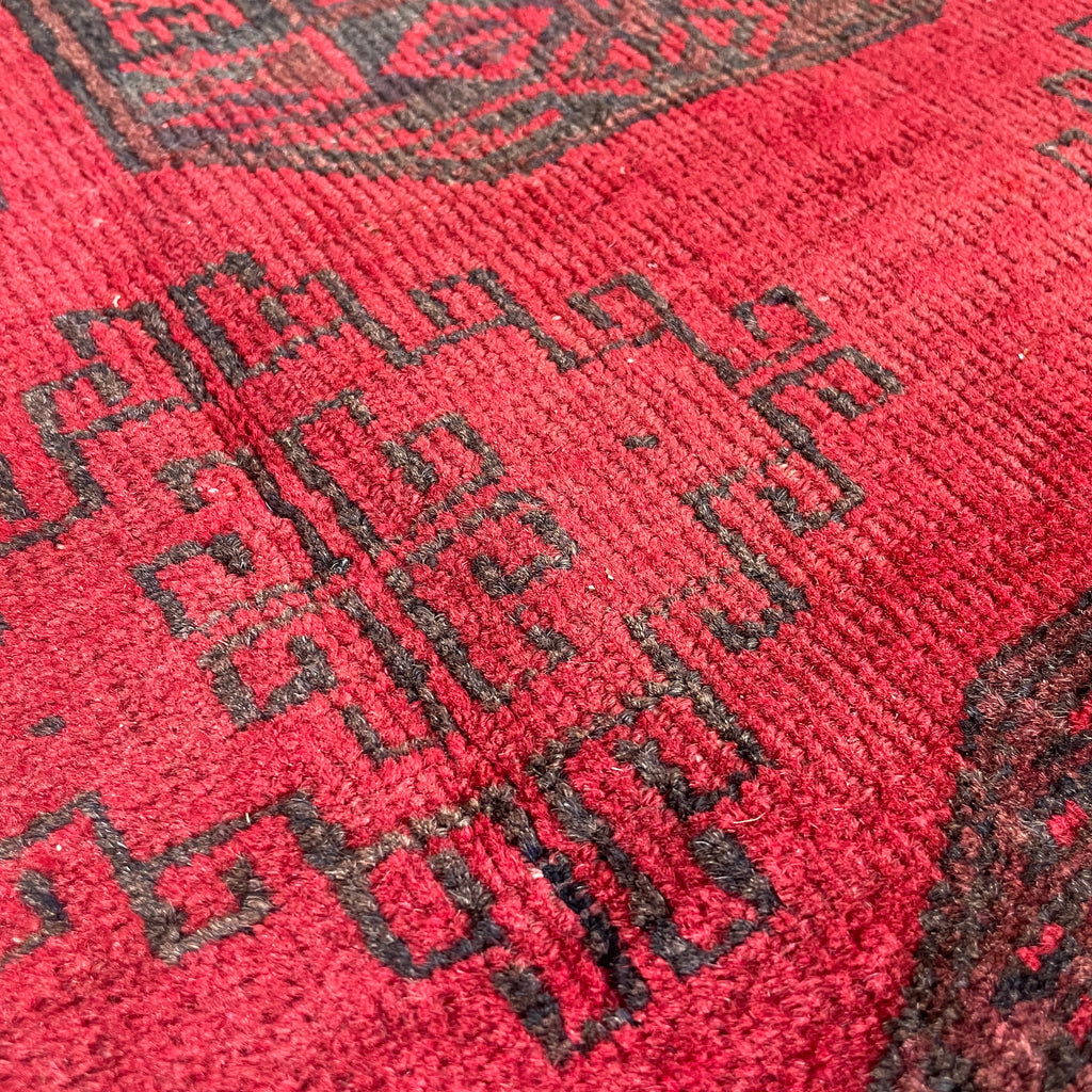Vintage Afghan Aqcha Rug c. 1970