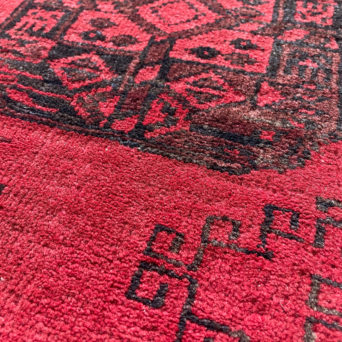 Vintage Afghan Aqcha Rug c. 1970