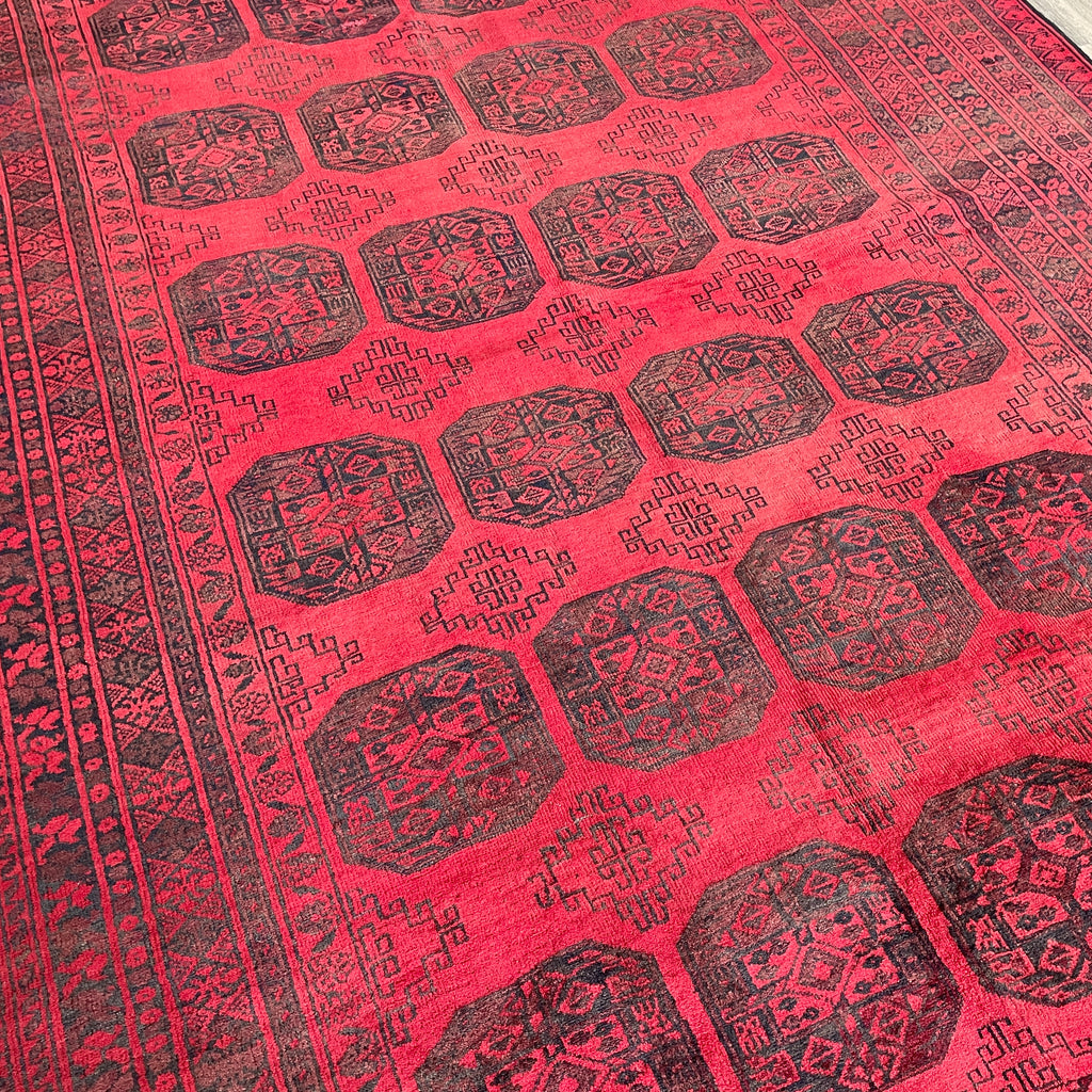Vintage Afghan Aqcha Rug c. 1970