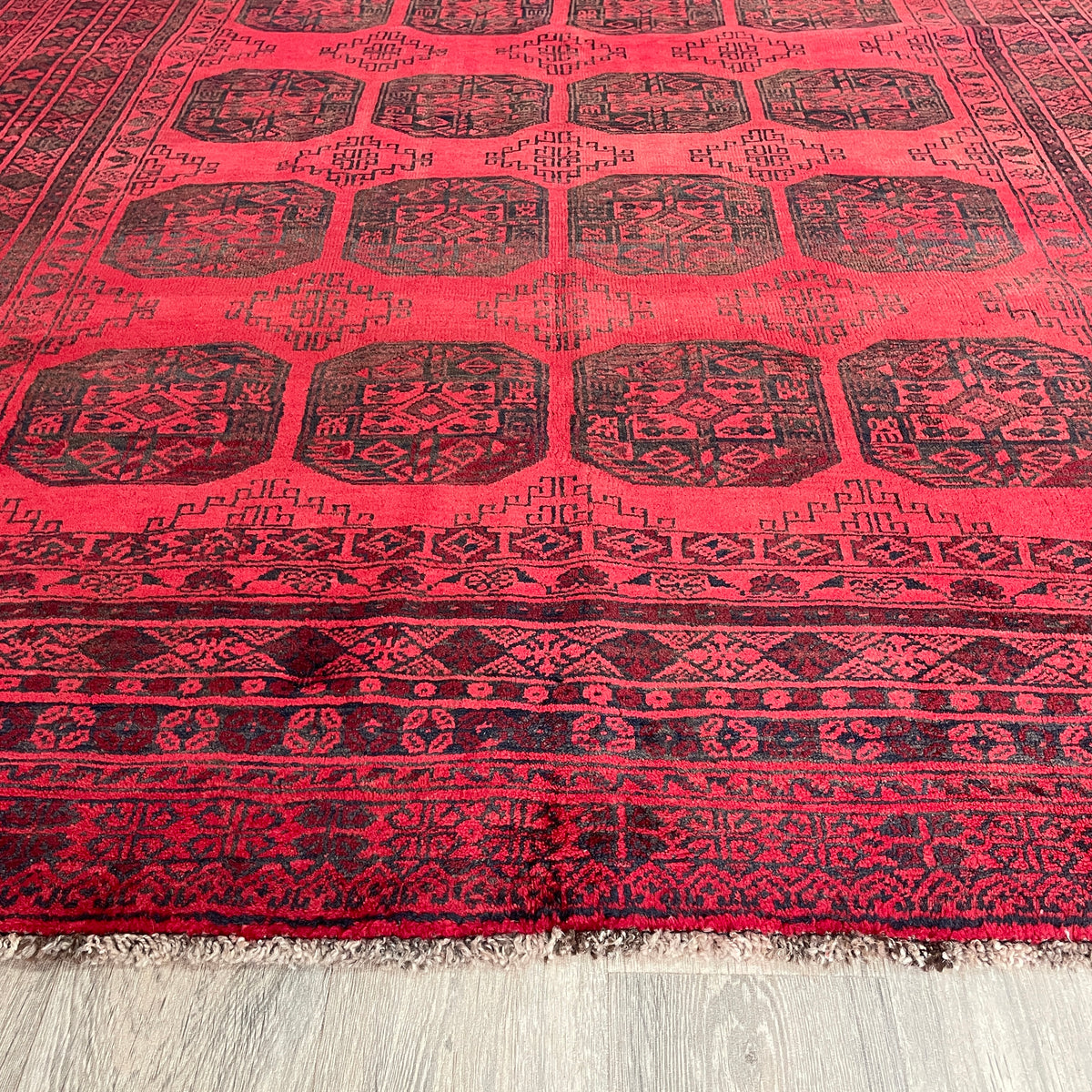 Vintage Afghan Aqcha Rug c. 1970