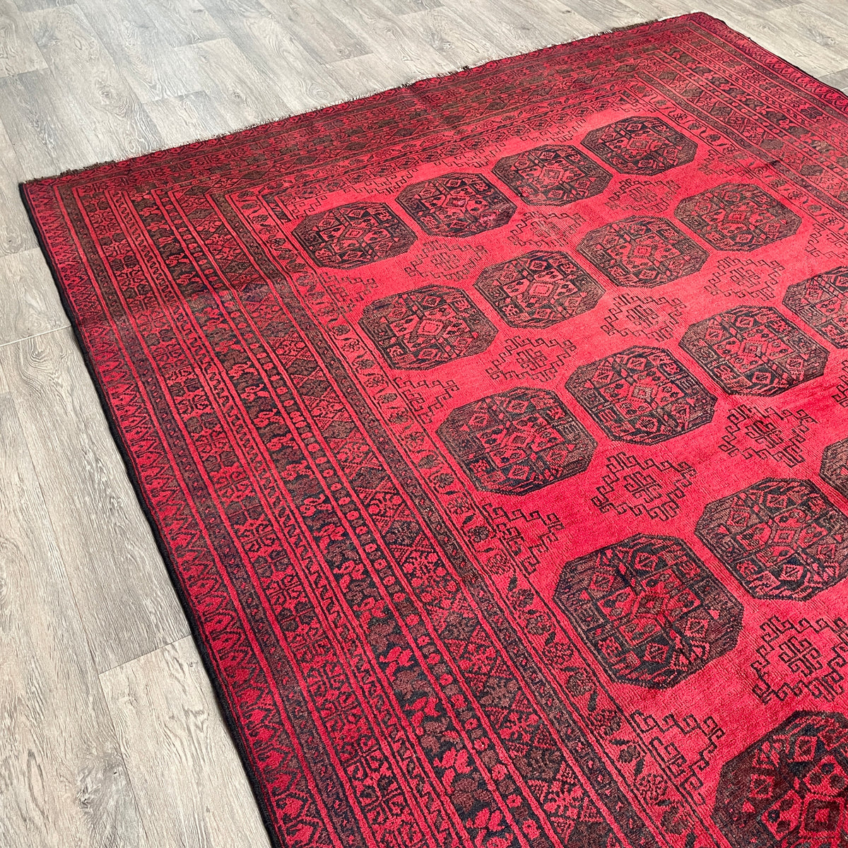Vintage Afghan Aqcha Rug c. 1970
