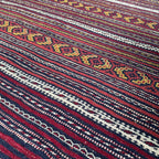 182 x 97 cm | Afghan Jajim Kilim Rug - Khorasan Rugs