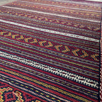 182 x 97 cm | Afghan Jajim Kilim Rug - Khorasan Rugs
