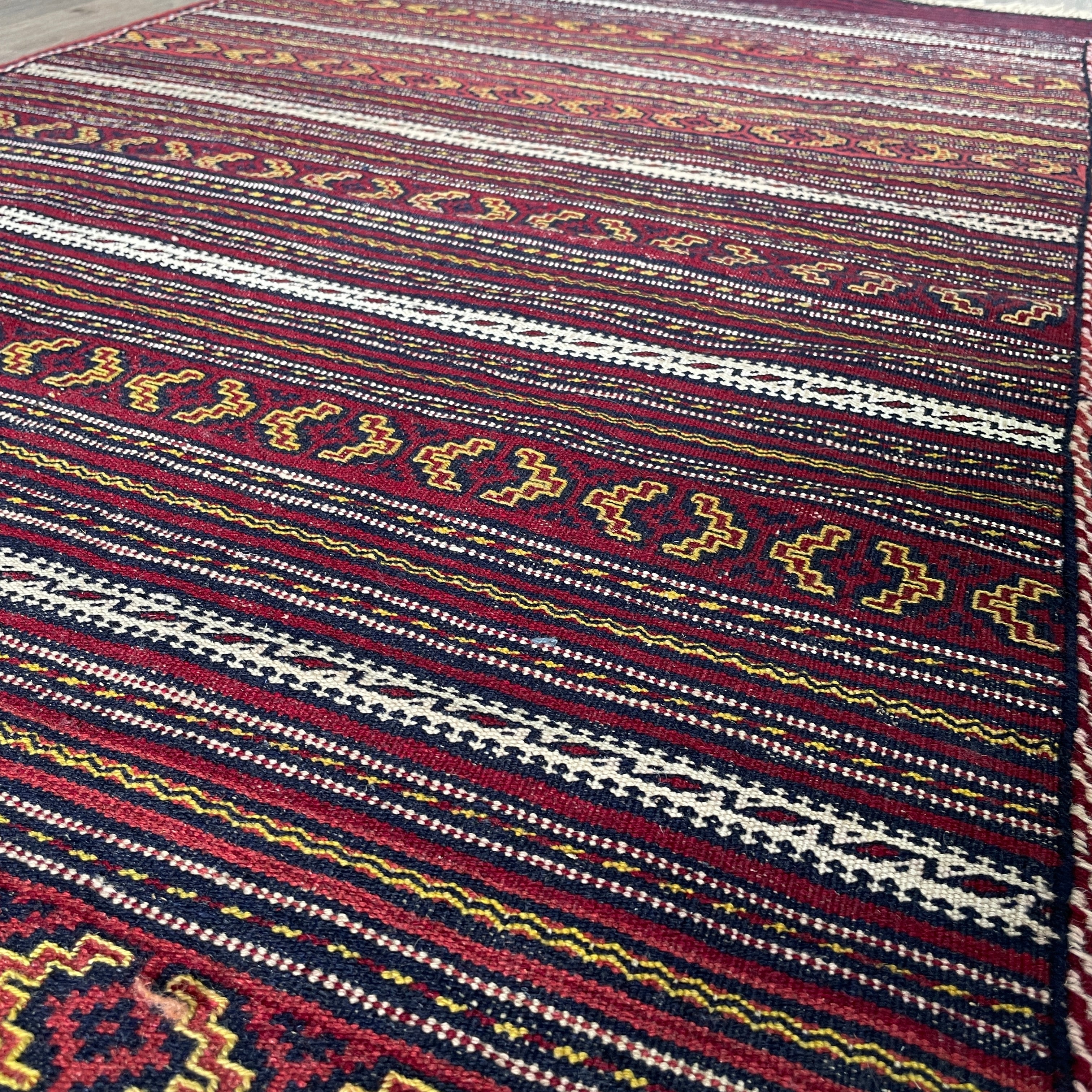 182 x 97 cm | Afghan Jajim Kilim Rug - Khorasan Rugs