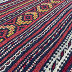 182 x 97 cm | Afghan Jajim Kilim Rug - Khorasan Rugs