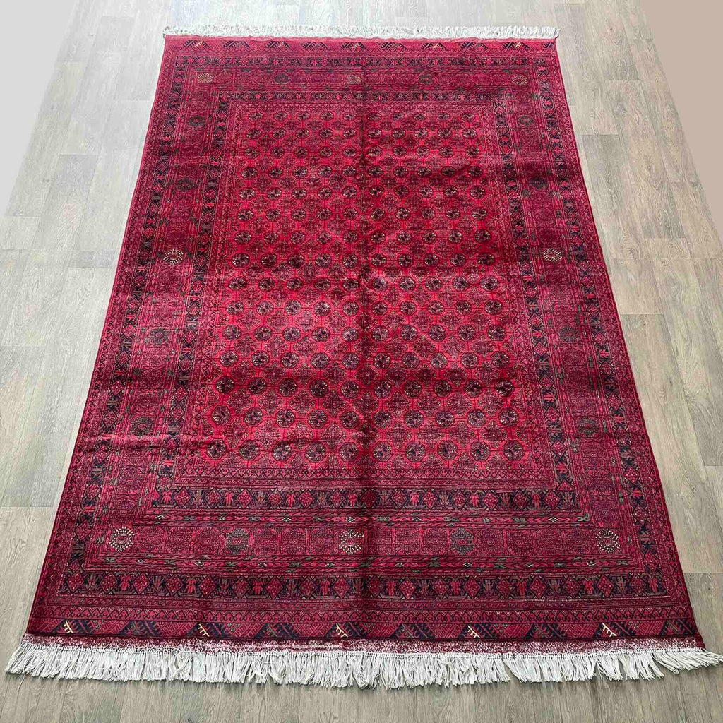 Fine Afghan Mawri Gul Large Rug
