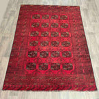 Vintage Afghan Aqcha Rug c. 1970