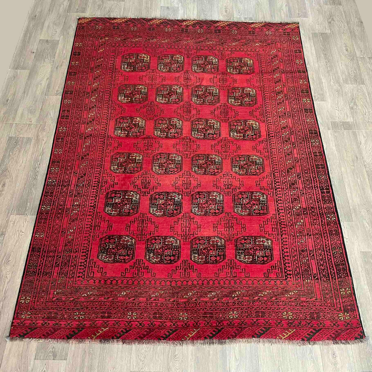 Vintage Afghan Aqcha Rug c. 1970