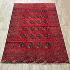 Vintage Afghan Aqcha Rug c. 1970