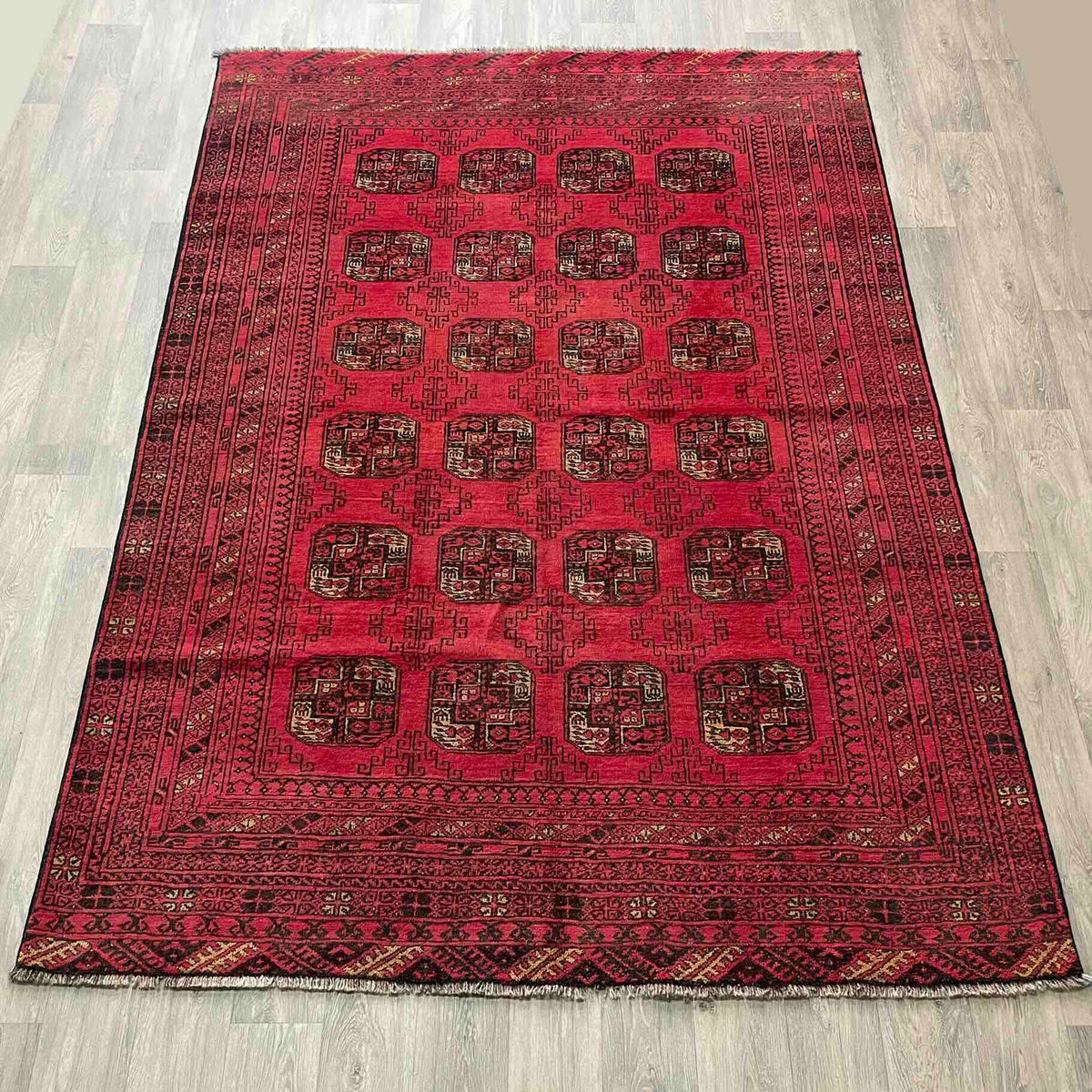 Vintage Afghan Aqcha Rug c. 1970