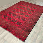 Vintage Afghan Aqcha Rug c. 1970