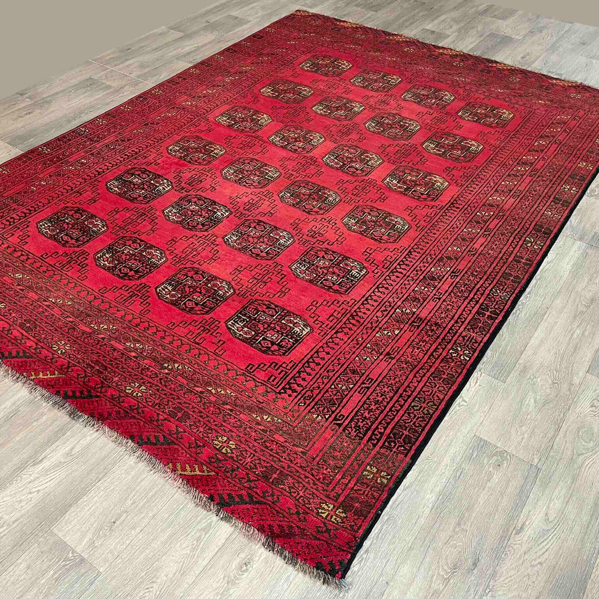 Vintage Afghan Aqcha Rug c. 1970