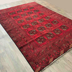 Vintage Afghan Aqcha Rug c. 1970