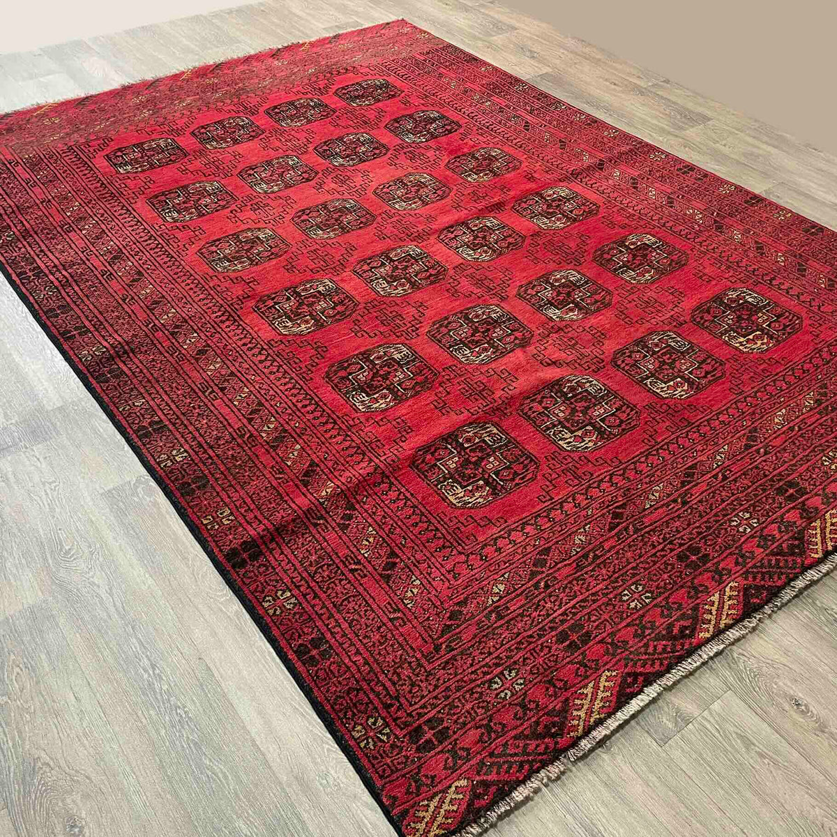 Vintage Afghan Aqcha Rug c. 1970