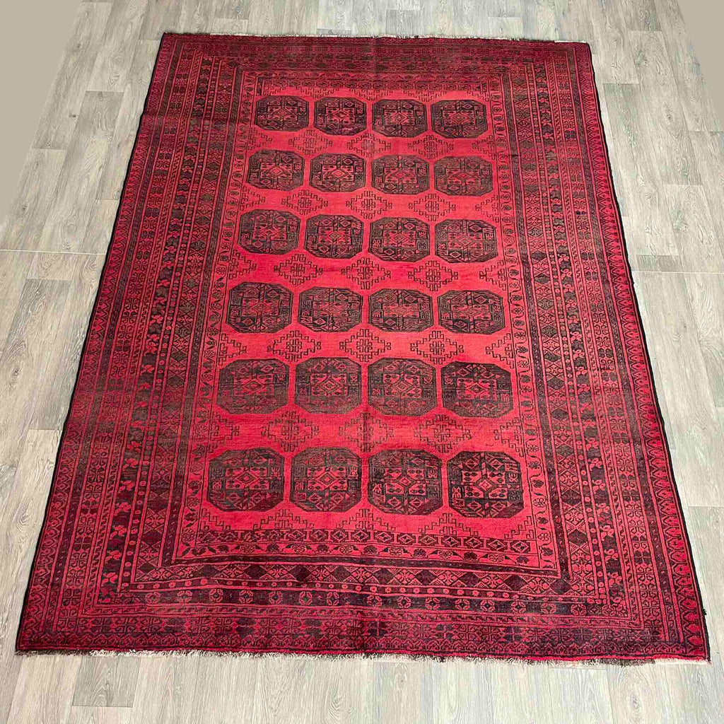 Vintage Afghan Aqcha Rug c. 1970