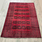 Vintage Afghan Aqcha Rug c. 1970