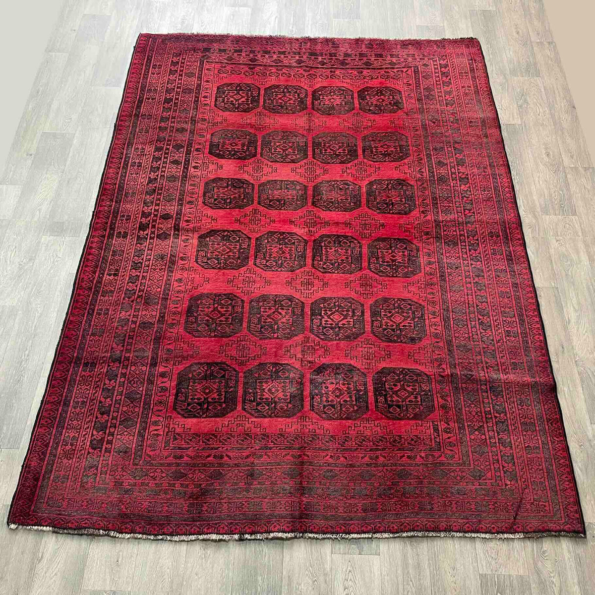 Vintage Afghan Aqcha Rug c. 1970