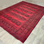 Vintage Afghan Aqcha Rug c. 1970