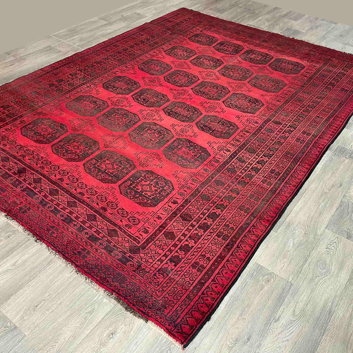 Vintage Afghan Aqcha Rug c. 1970