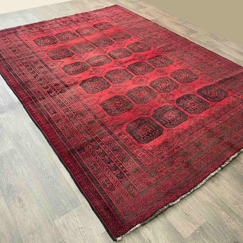 Vintage Afghan Aqcha Rug c. 1970