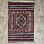Fine Afghan Maliki Soumak Kilim Rug