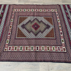 Fine Afghan Maliki Soumak Kilim Rug