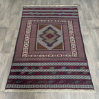 Fine Afghan Maliki Soumak Kilim Rug