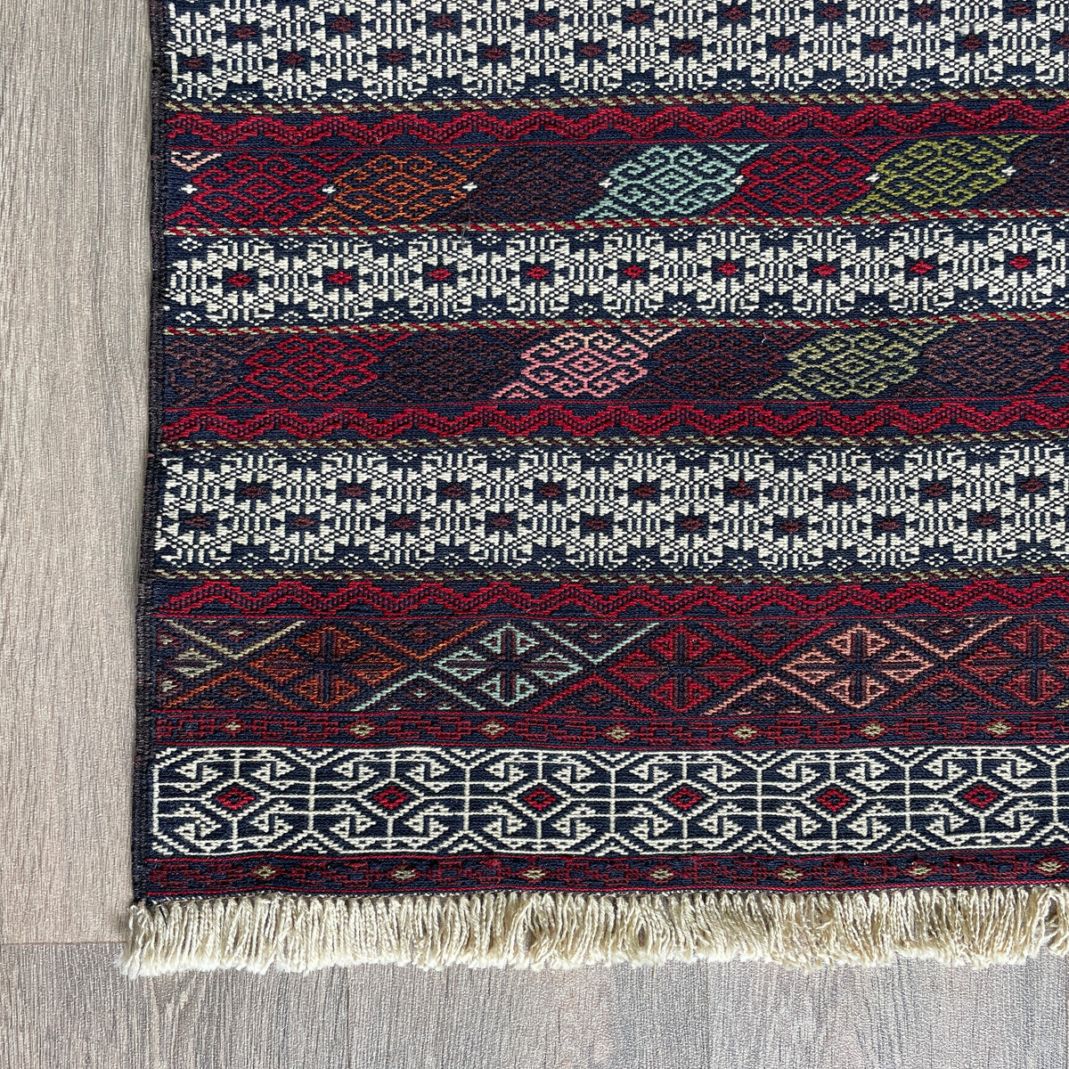 Fine Afghan Maliki Soumak Kilim Rug