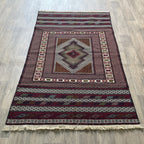 Fine Afghan Maliki Soumak Kilim Rug