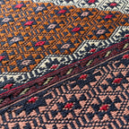 Fine Afghan Maliki Soumak Kilim Rug