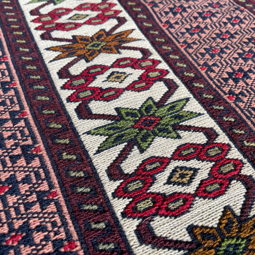 Fine Afghan Maliki Soumak Kilim Rug