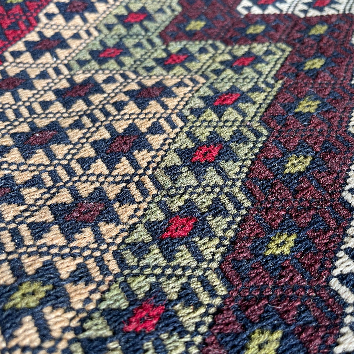 Fine Afghan Maliki Soumak Kilim Rug
