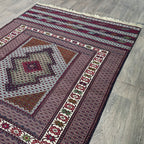 Fine Afghan Maliki Soumak Kilim Rug