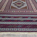 Fine Afghan Maliki Soumak Kilim Rug