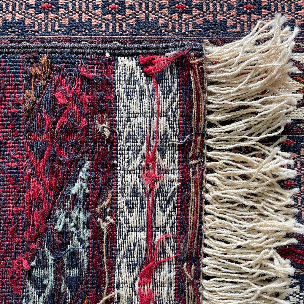 Fine Afghan Maliki Soumak Kilim Rug