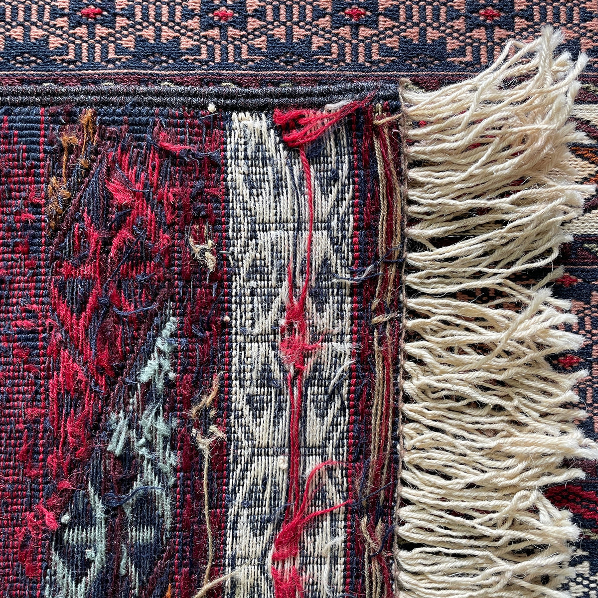 Fine Afghan Maliki Soumak Kilim Rug