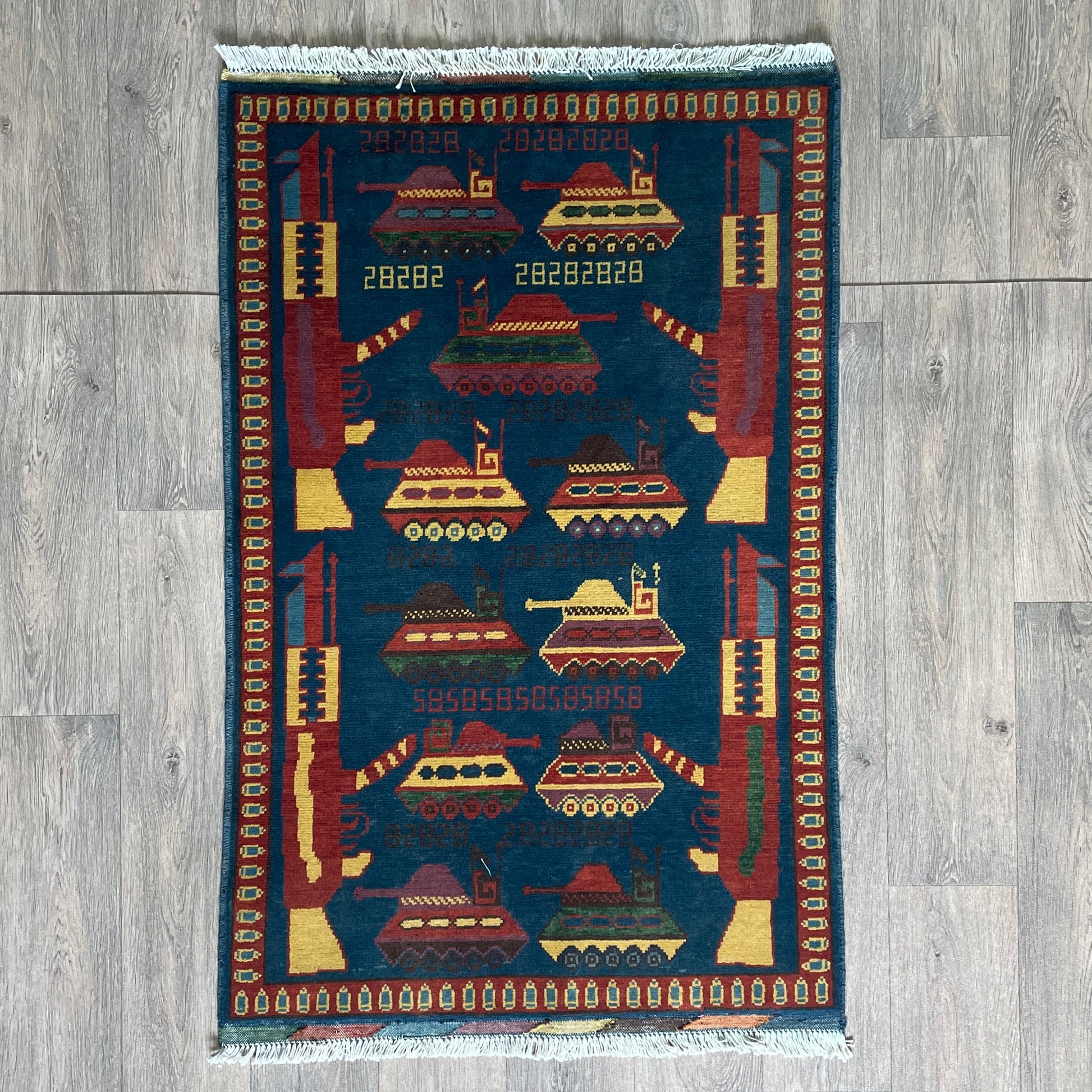 131 x 80 cm | Afghan War Rug