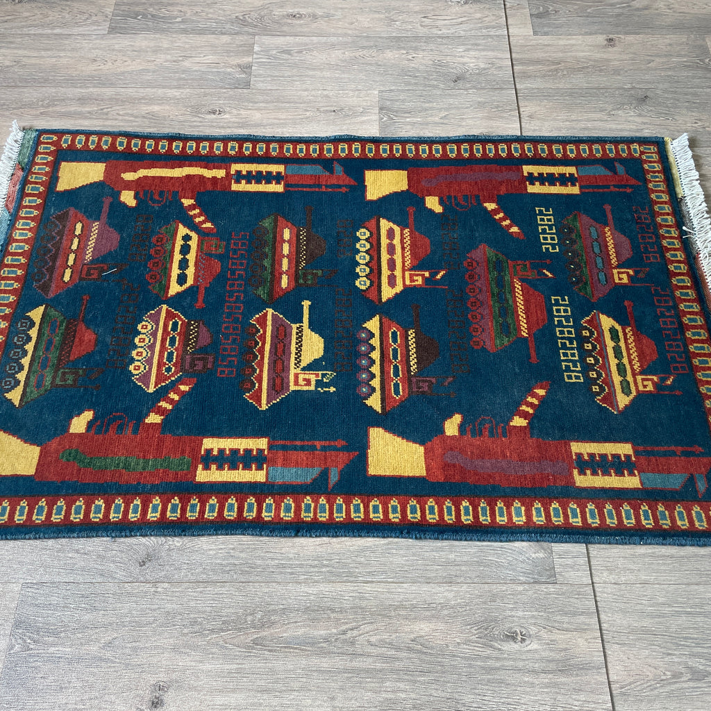 131 x 80 cm | Afghan War Rug