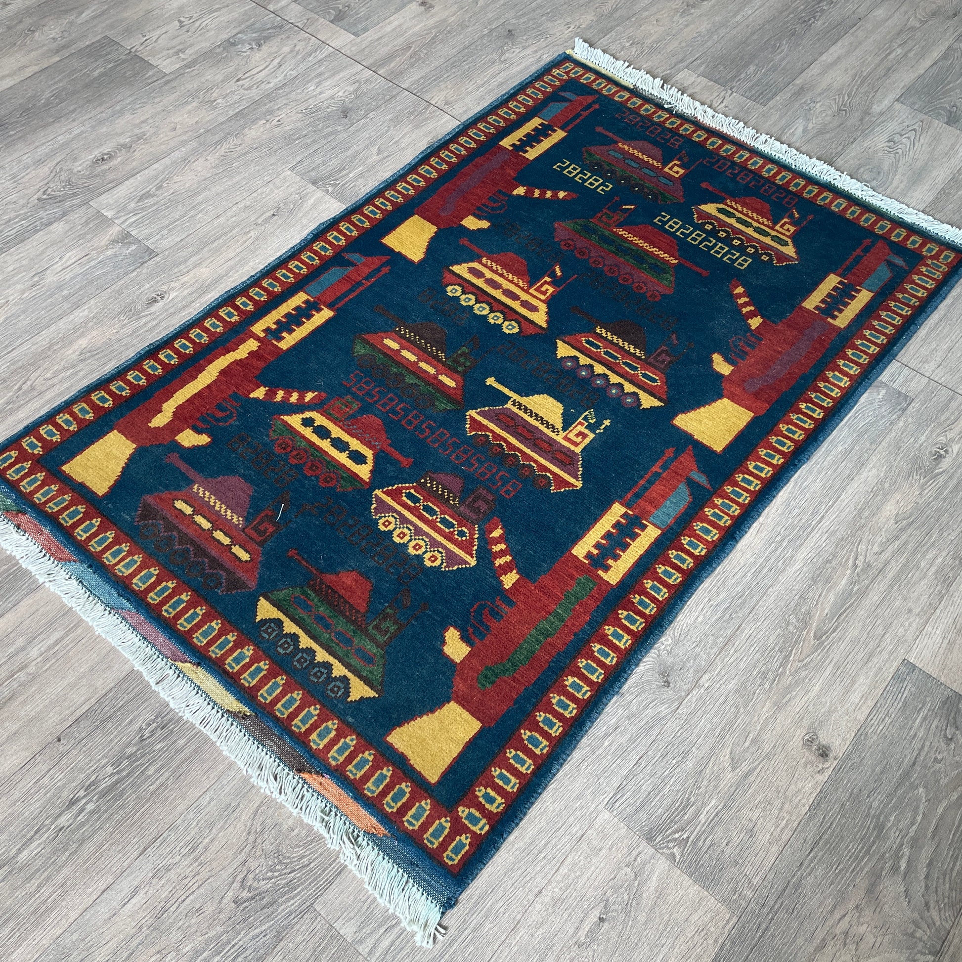 131 x 80 cm | Afghan War Rug