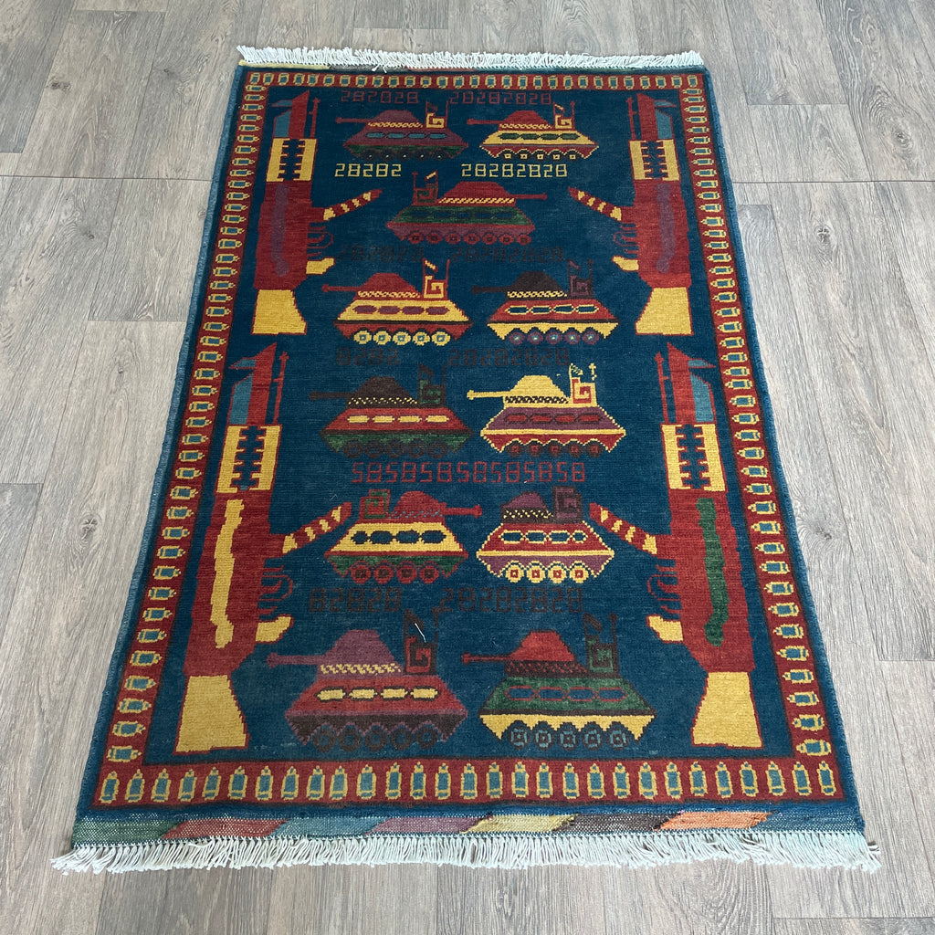 131 x 80 cm | Afghan War Rug
