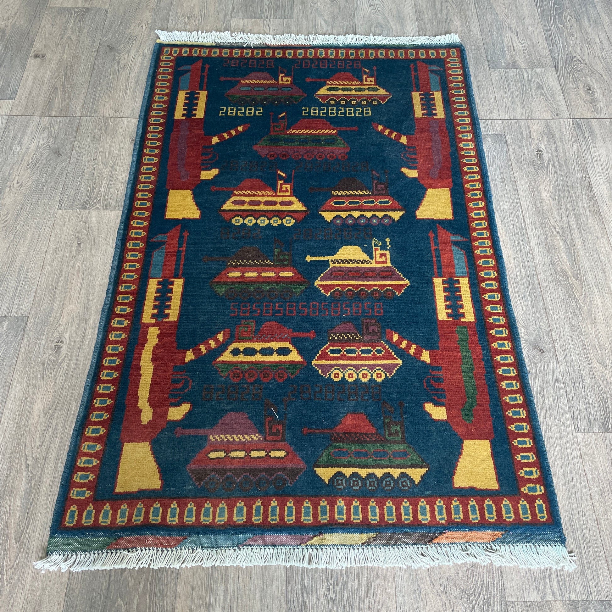 131 x 80 cm | Afghan War Rug