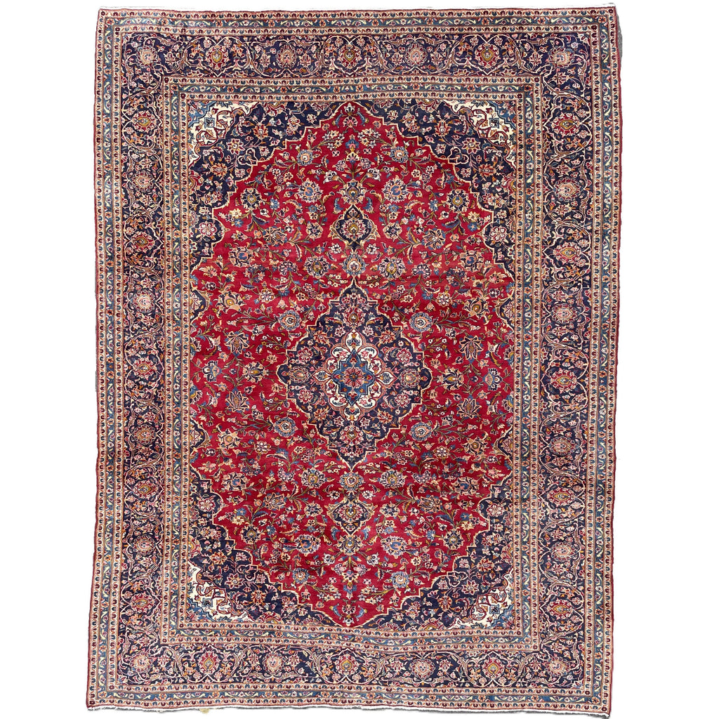 Old Persian Kashan Large Rug c. 1960