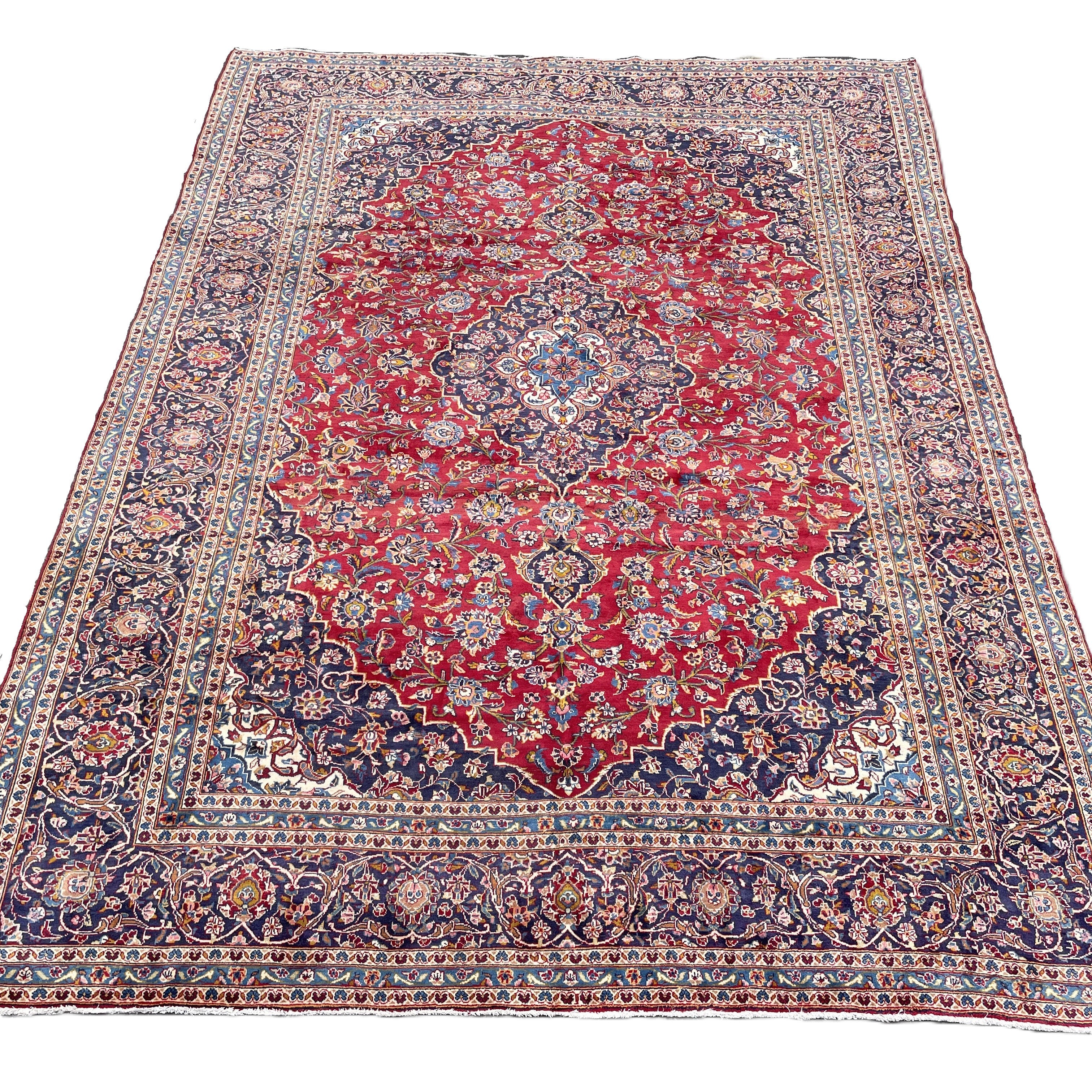Old Persian Kashan Large Rug c. 1960