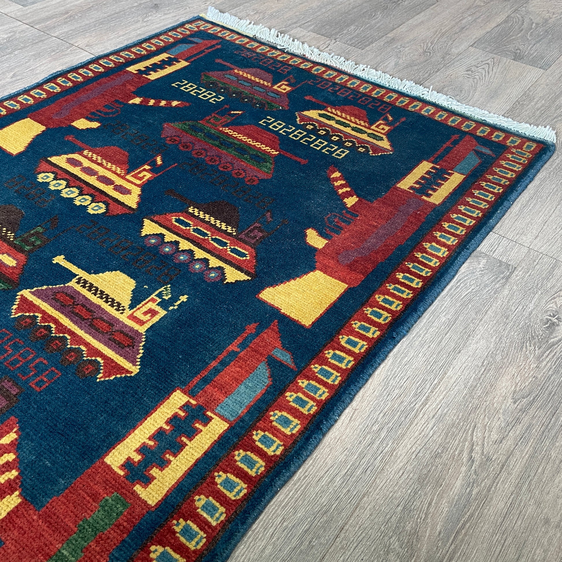 131 x 80 cm | Afghan War Rug